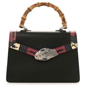 Gucci Marmont Lilith Bamboo Top Handle Bag~NWOT~with COA